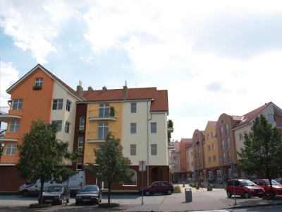 Strančice - nové byty v centru obce
